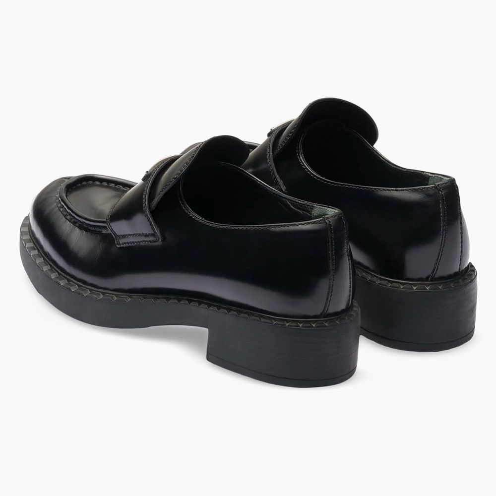 Prada Women’s Elegant Black Slip-On Loafers - Picture 2 of 3